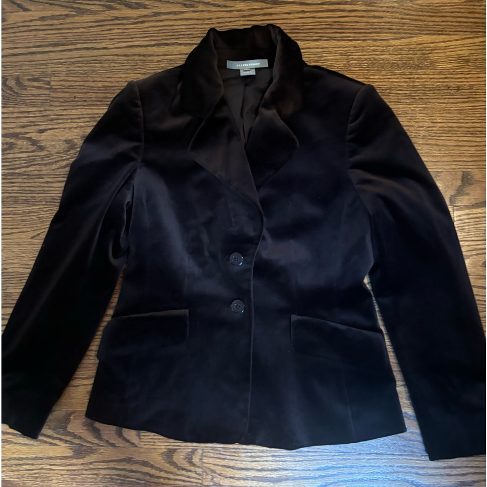 Ellen Tracy vtg velvet jacket size 8